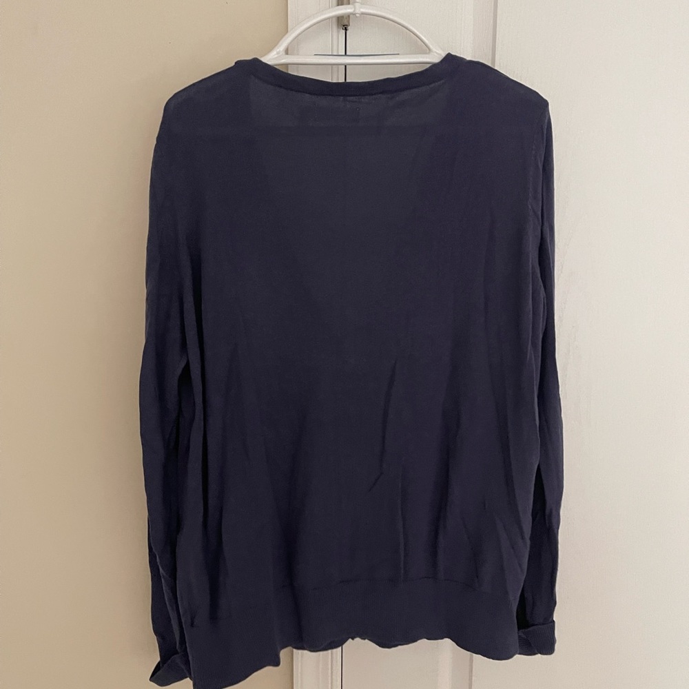 Blue Cardigan Sweater - Picture 4 of 4